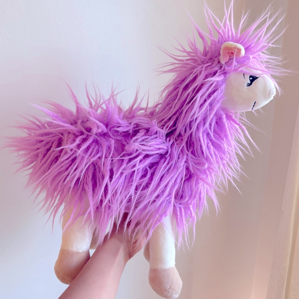 The Petting Zoo Woolly Llama Plush Purple 14 Inch Stuffed Animalβ Alpaca Toy